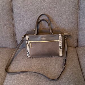 Kate Spade grey leather handbag